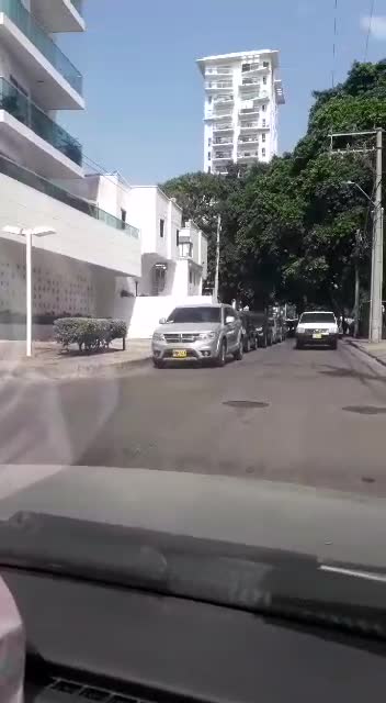 Trancones en el barrio Manga