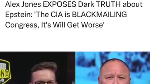 Alex Jones EXPOSES Dark TRUTH about Epstein: 'The CIA is BLACKMAILING Congress, It's Will Get Worse