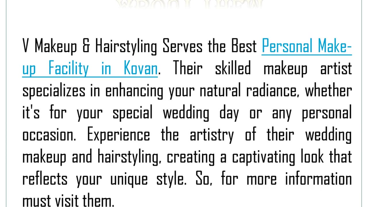 One of the Best Wedding Hairstyling Facility in Kovan