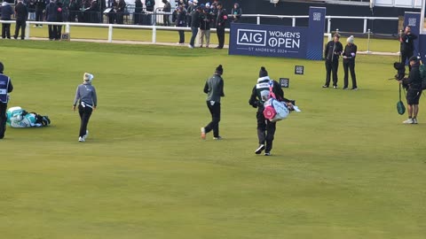 The AIG Woman's open Golf Championship St Andrews Sunday 18th Green 2024