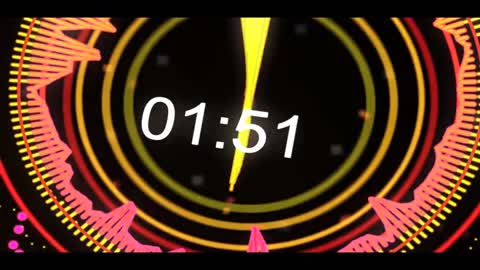 Fashion dynamic 2 minutes countdown video material