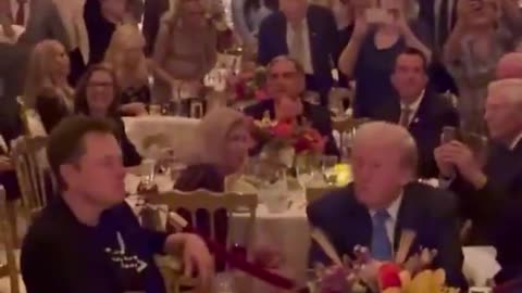 Trump, Elon Dance To 'YMCA' At Mar-A-Lago Thanksgiving