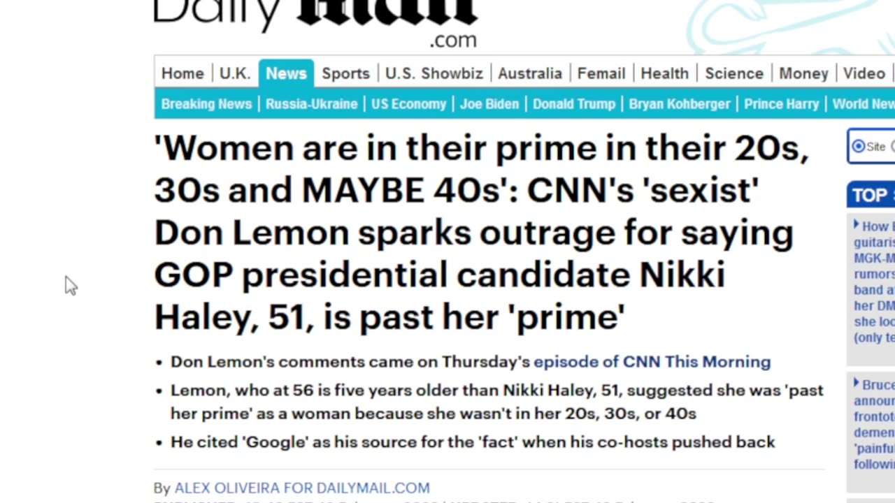 Don Lemon spits facts, calling Nikki Haley past her prime