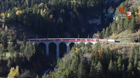 สวิตเซอร์แลนด์ทุบสถิติรถไฟโดยสารยาวสุดในโลก