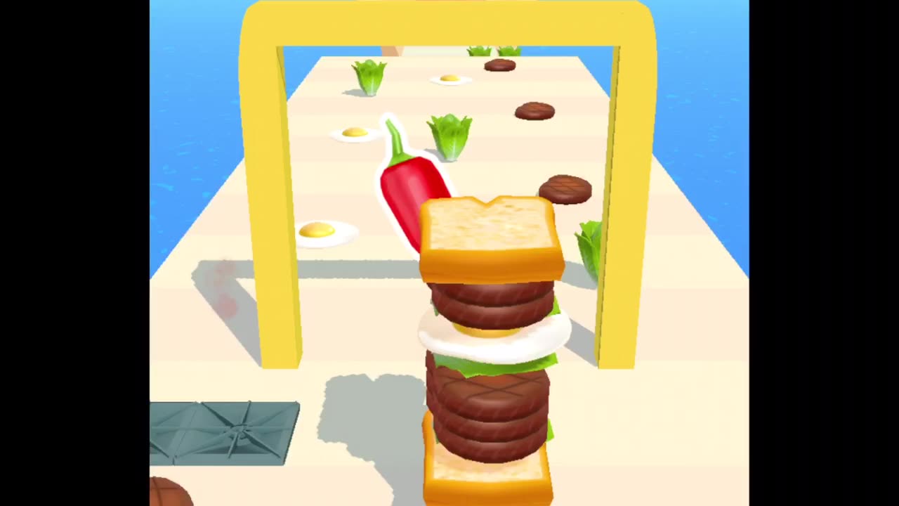 Sandwich runner - sandwich runner gameplay #shorts / Rabin .