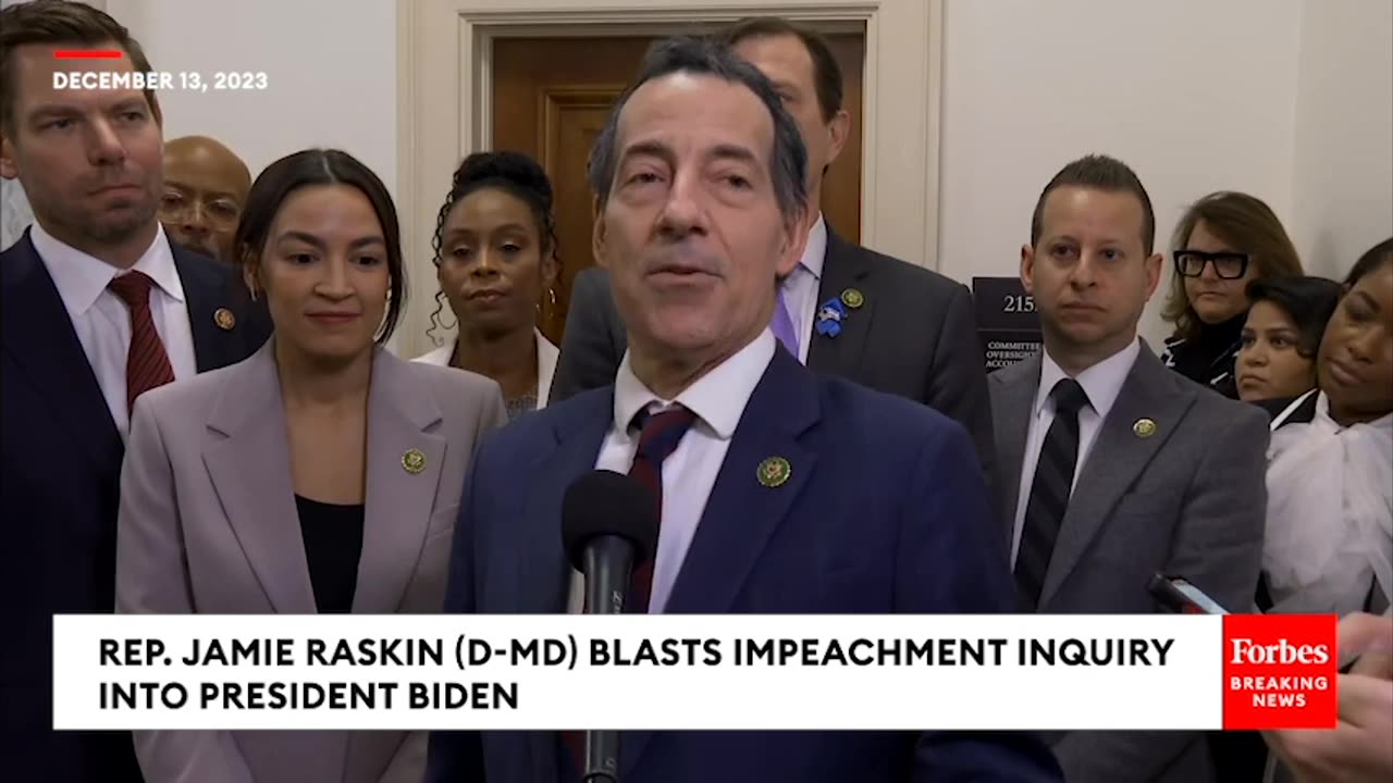 'We Don't Know What The Crime Is!'- Jamie Raskin Lays Waste To GOP Impeachment Inquiry Of Biden