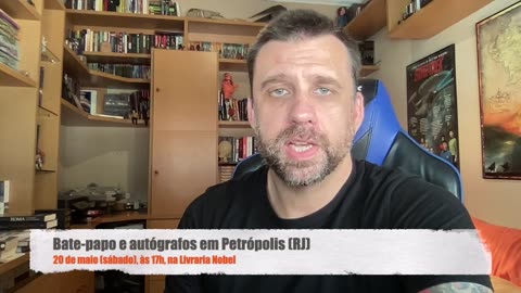 Bate-papo e autógrafos em Petrópolis (RJ), dia 20 de maio, às 17h