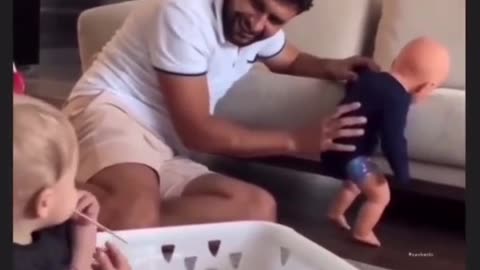 Smart Dady 😄 || Father's son's love || funny video