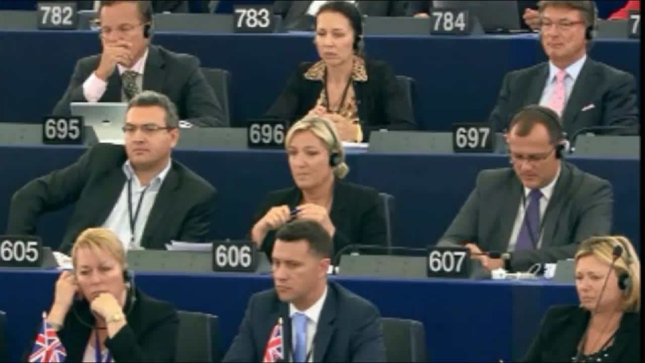 Nigel Farage back tearing into EU parliament's leadership