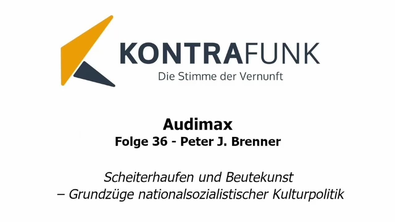 Audimax - Folge 36: Peter J. Brenner - Scheiterhaufen und Beutekunst im Nationalsozialismus