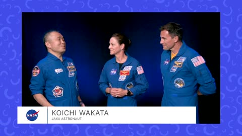 NASA astronauts Nicole Mann and Josh Cassada and JAXA astronaut Koichi Wakata share school