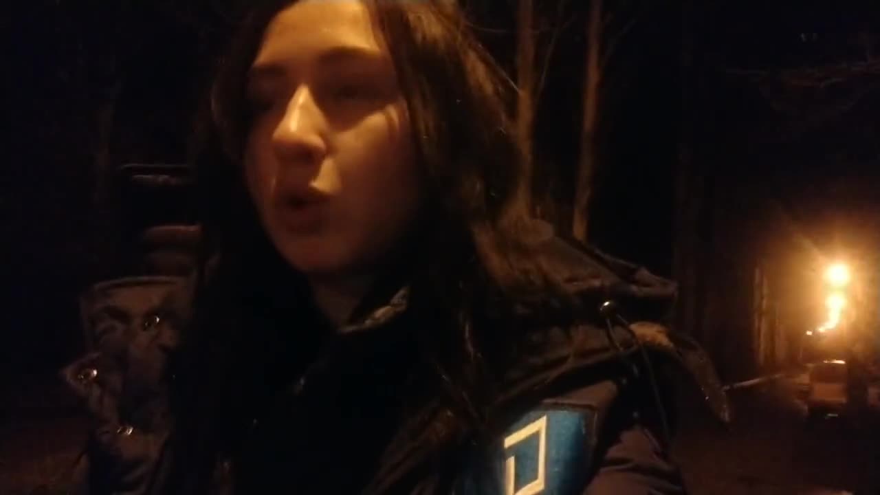 Heavy artillery shelling in Donetsk, Ukraine
