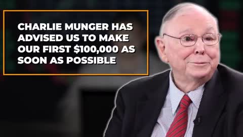Charlie Munger: This Is My Honest Advice If You Want To Become Millionaire In Your Life