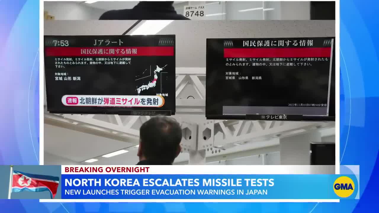 North Korean missile launches trigger evacuation warnings in Japan l GMA