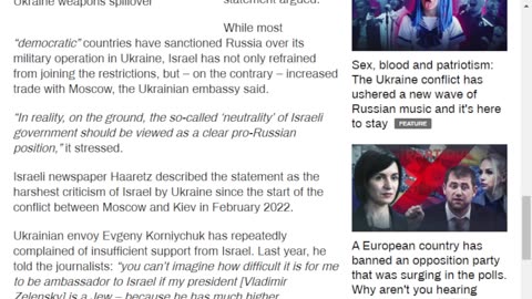 Ukraine accuses Israel of siding with Russia