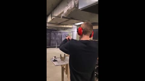 Guy Shooting A Gun For The First Time Learns It's Easy To Almost Blow your Own Head Off