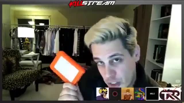 Milo on the black mail files he has.