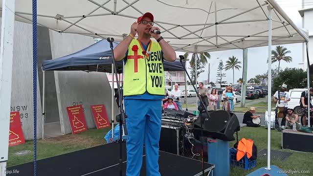 Dr Billy Bay at the Back to the Border Rally. 22nd Oct, 2022.