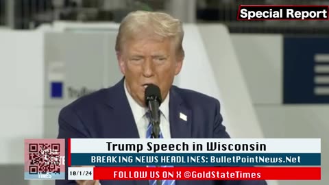 Golden State Times - You Won't BELIEVE What Trump Said at Wisconsin Rally!