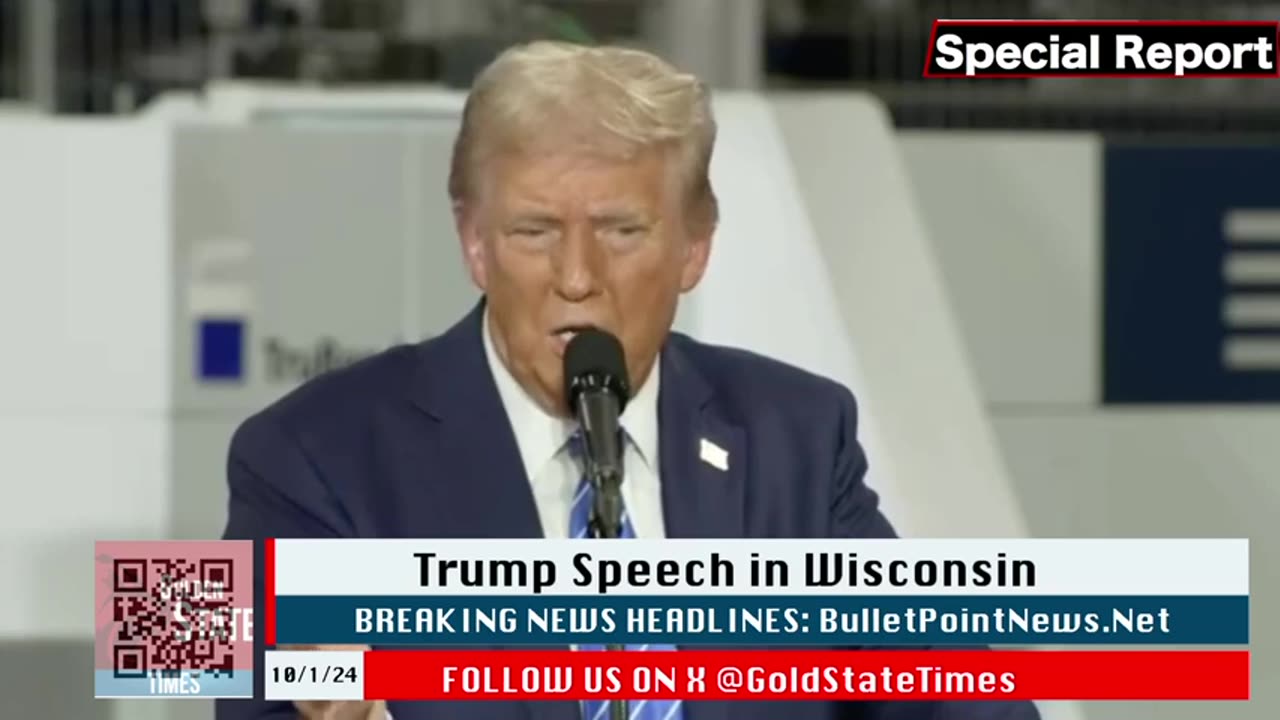 Golden State Times - You Won't BELIEVE What Trump Said at Wisconsin Rally!