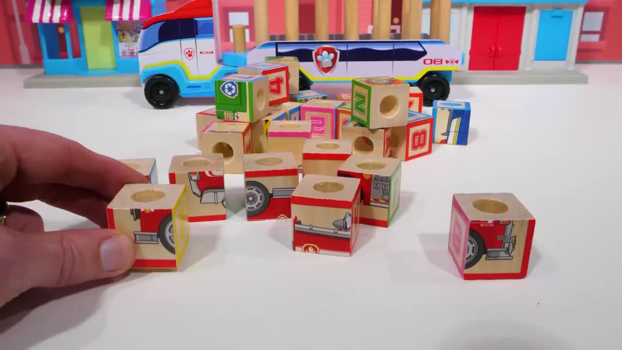 Best ABC Learning Toy Video for Toddlers! Paw Patrol Letter Blocks for Kids!