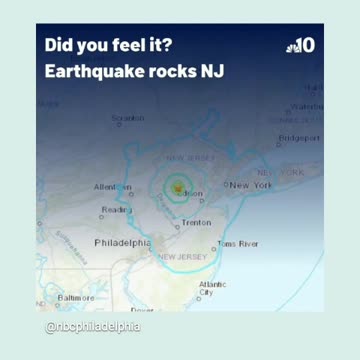 earthquake hits new jersey not new york or nyc 4/5/24