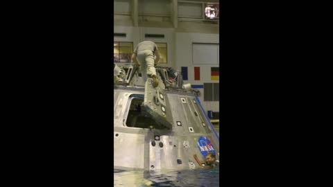 Making a Splash with Artemis II Recovery Trainin #nasa