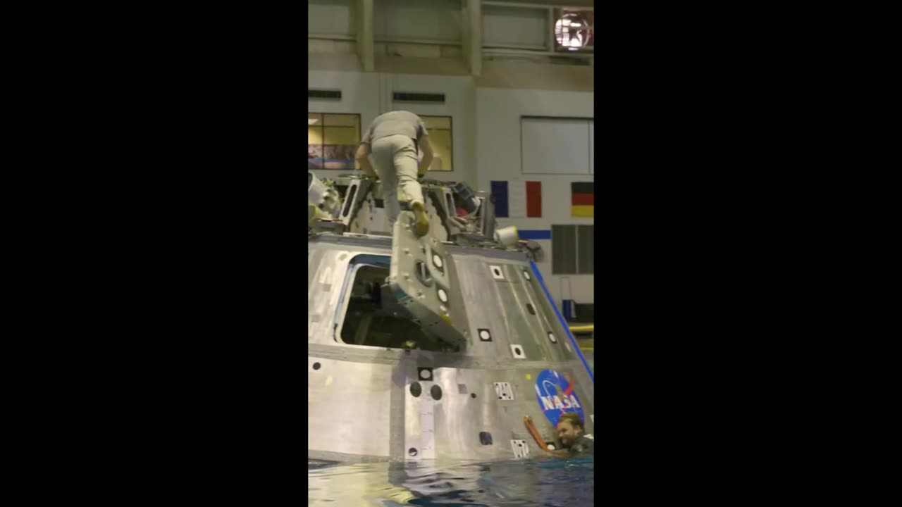 Making a Splash with Artemis II Recovery Trainin #nasa