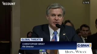 Chris Wray REFUSES to Answer Question on Jan 6 FBI Informants When Confronted