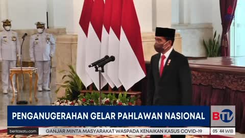 Presiden Jokowi Anugerahkan Gelar 5 Pahlawan Nasional