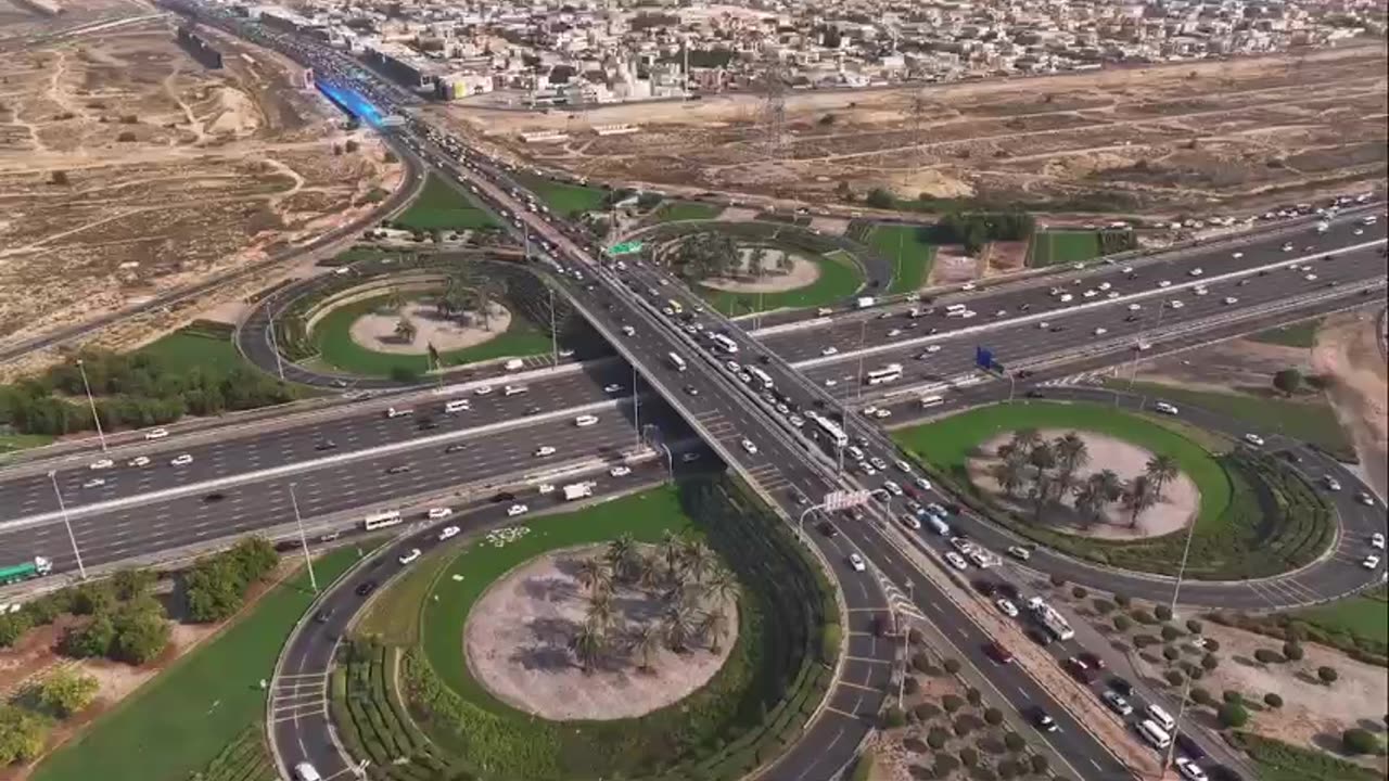 Dubai road view