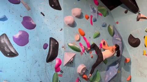 Three boulders after climbing difficulty...