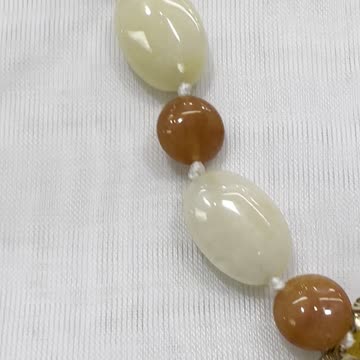 Handmade + Knotting Unique 21” Necklace with 925 Sterling Silver, Jade, Agate