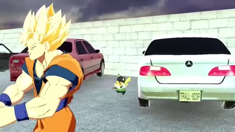 Goku vs Vegeta BUT its at McDonalds