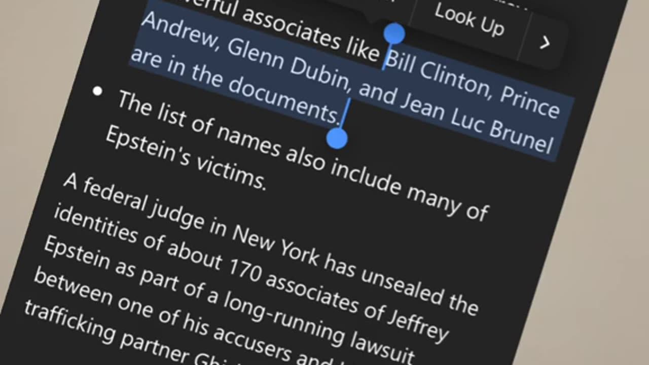 Breaking News: Jeffrey Epstein associate list released 170 or more names!