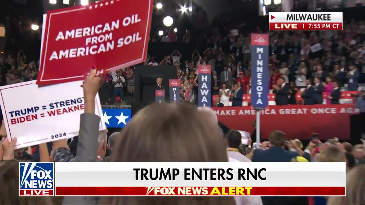 President Trump enters the RNC Day 3