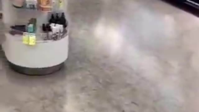 Security guard gets angry at thieves