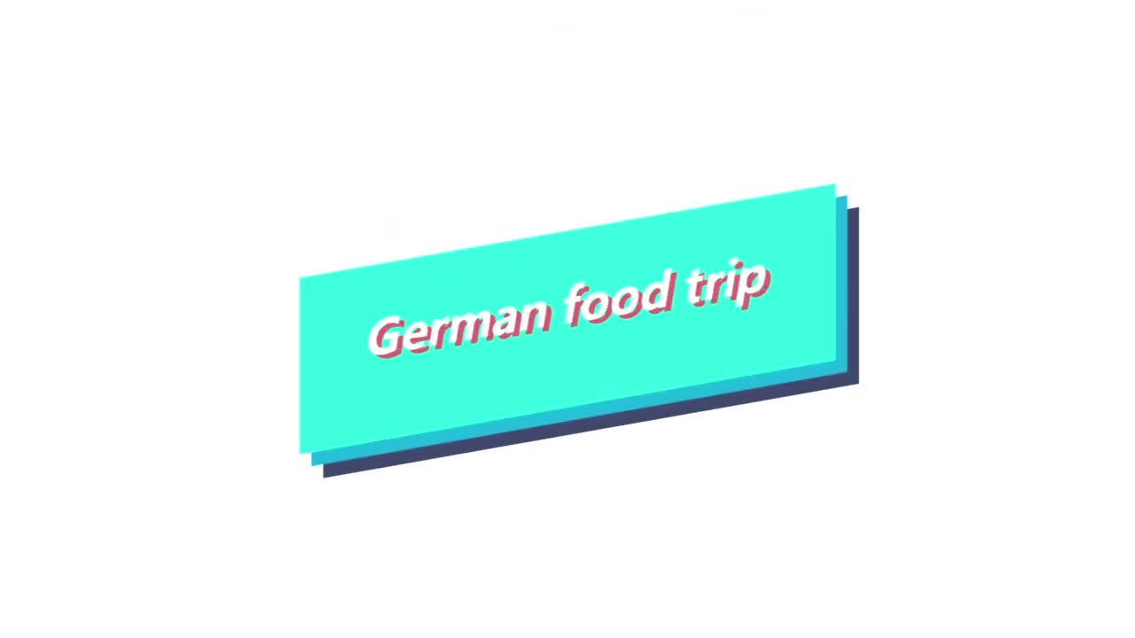German food trip - Intro