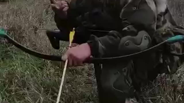 Russian Soldier Bow & Arrow Kill