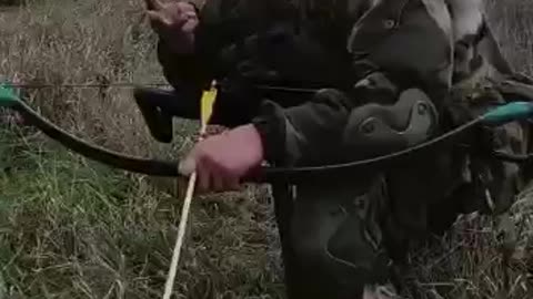 Russian Soldier Bow & Arrow Kill