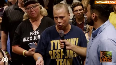 Woman at Alex Jones Q&A: Men Have to Stand Up