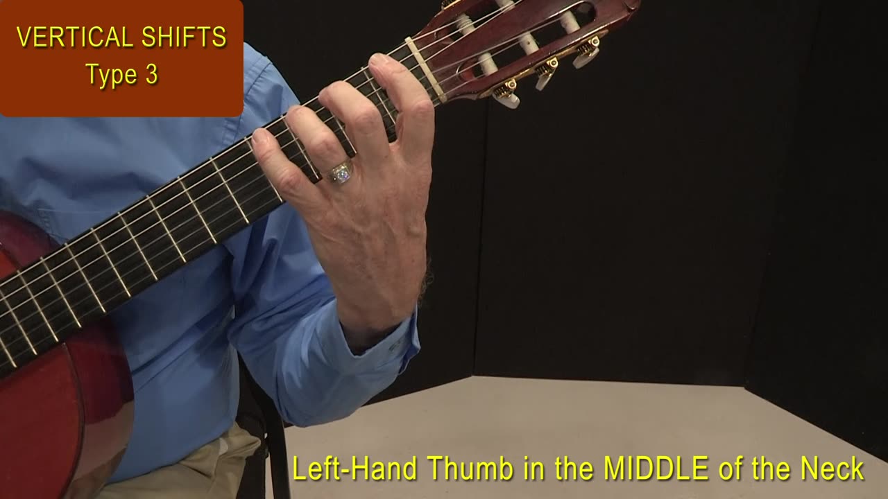 Technique Tip: Vertical Shifts with the Left Hand. Video 4: Type 3—Thumb Middle Neck