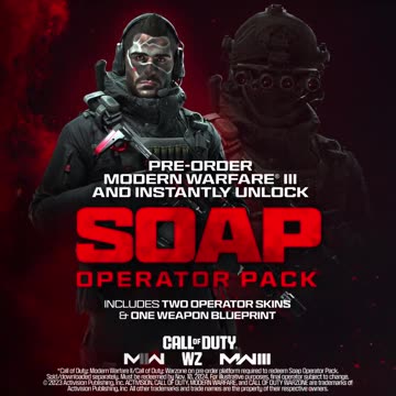 Soap Modern Warfare III Preorder Pack