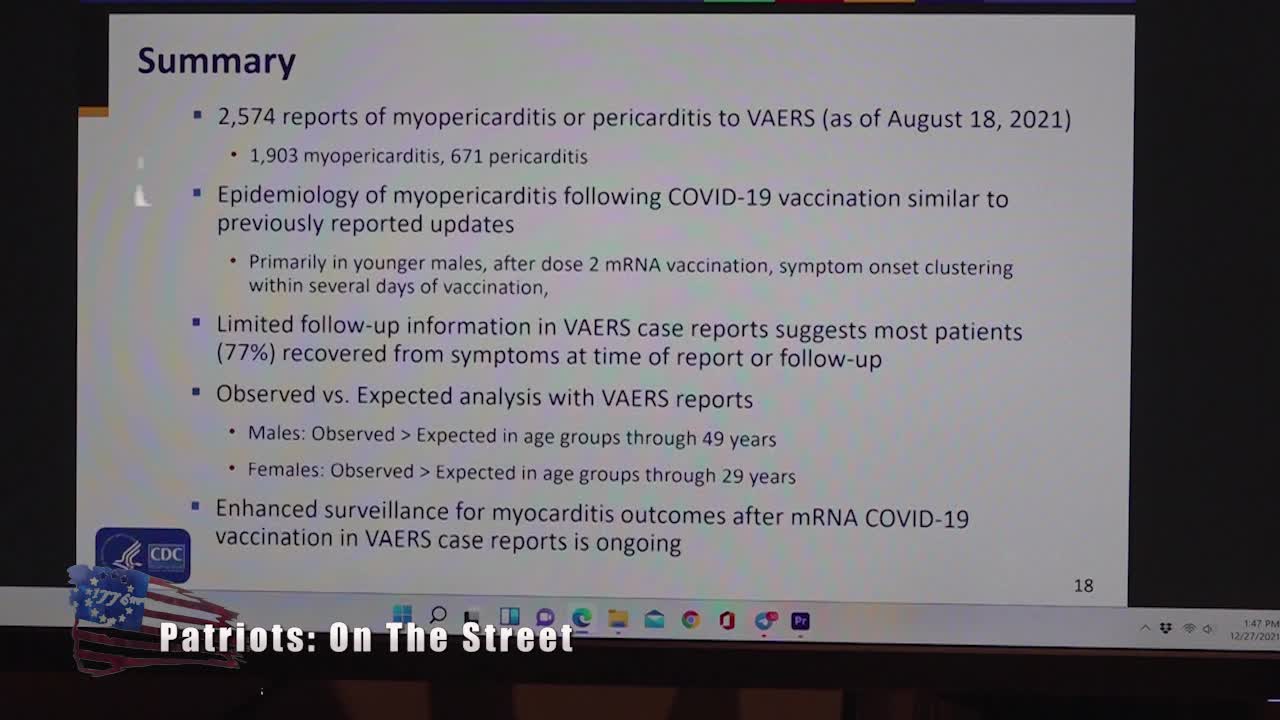 Dr. David Martin - VAERS - YOUR EXPERIMENT RESULTS ARE IN