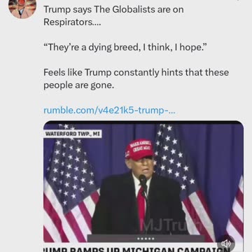 Trump: He's Dropping A Lot of Hints Here