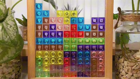 PLAYING COLORFULL TETRIS BLOCKS PUZZLE