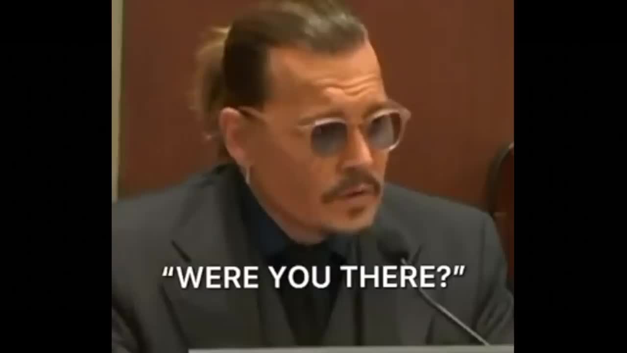 Johnny Depp being a comedian in court