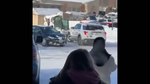 Someone in a rage uses bobcat to destroy cars 😱