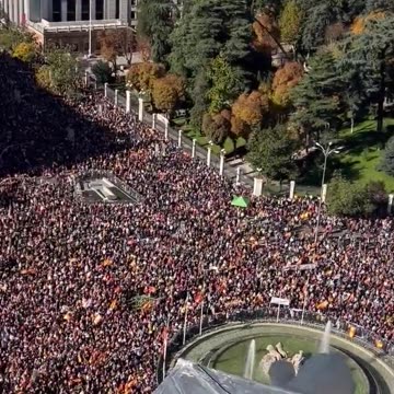 massive revolution going down in Spain against the socialist regime and the media are silent