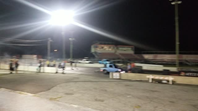 Badass Suzuki Samurai with rotorary loses it at Atco Dragway...hits wall!!!💯